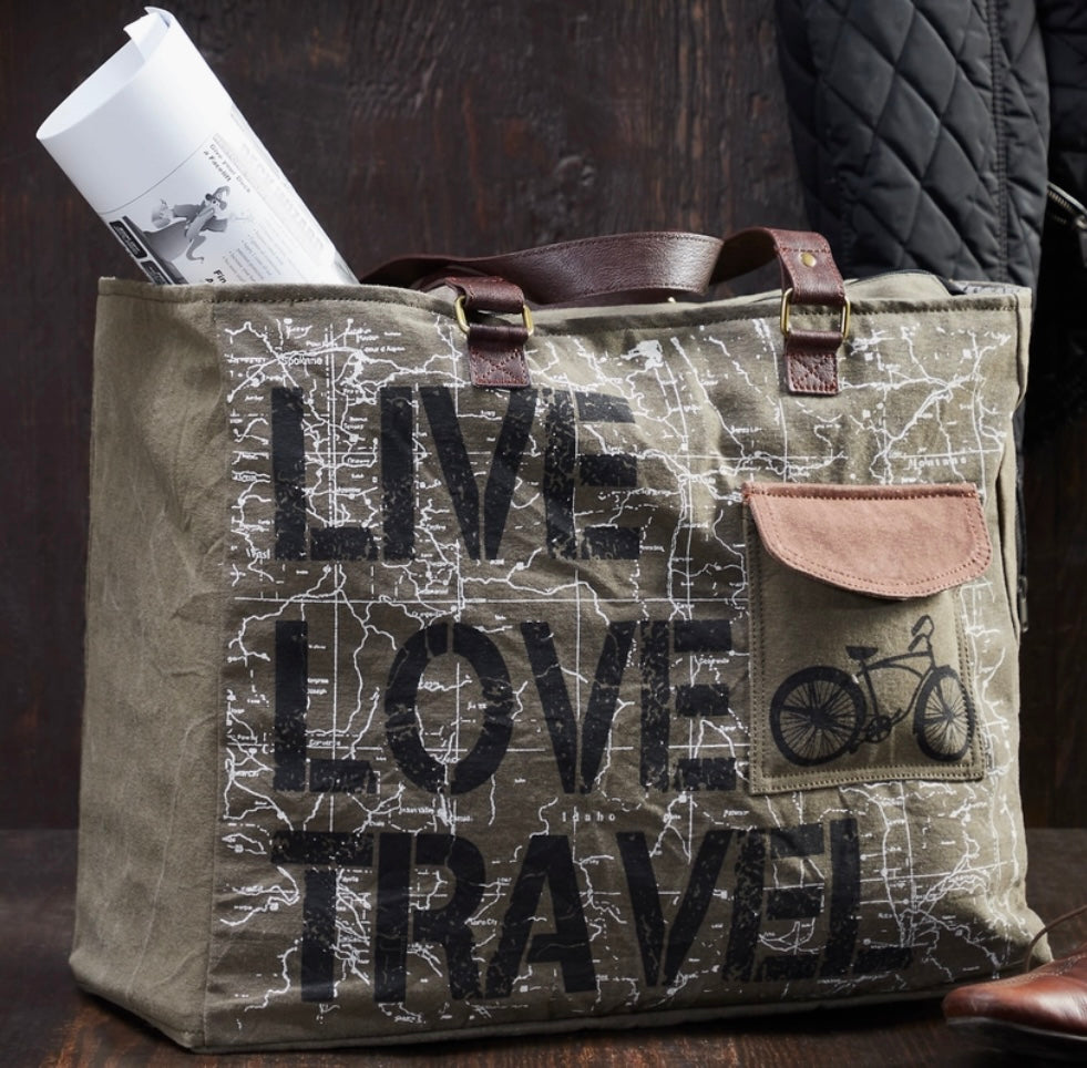 Live Love Travel Upcycled Tote