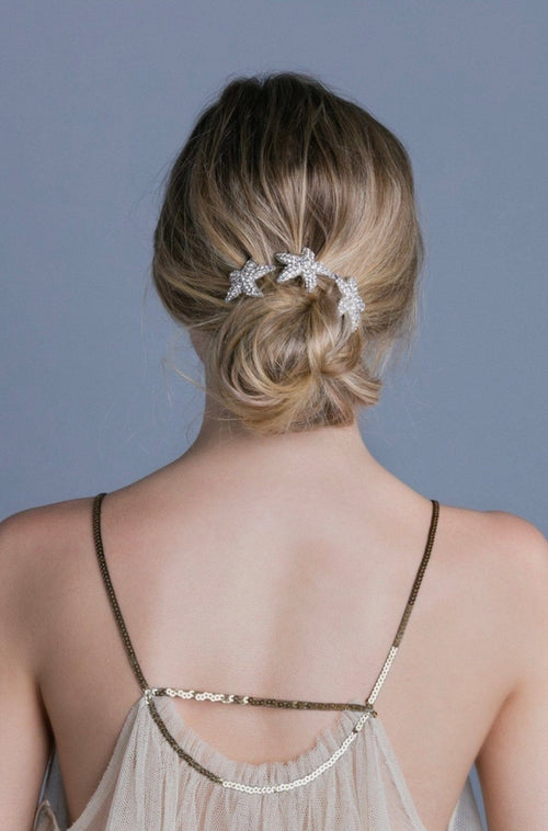 Crystal Starfish Hair Stick